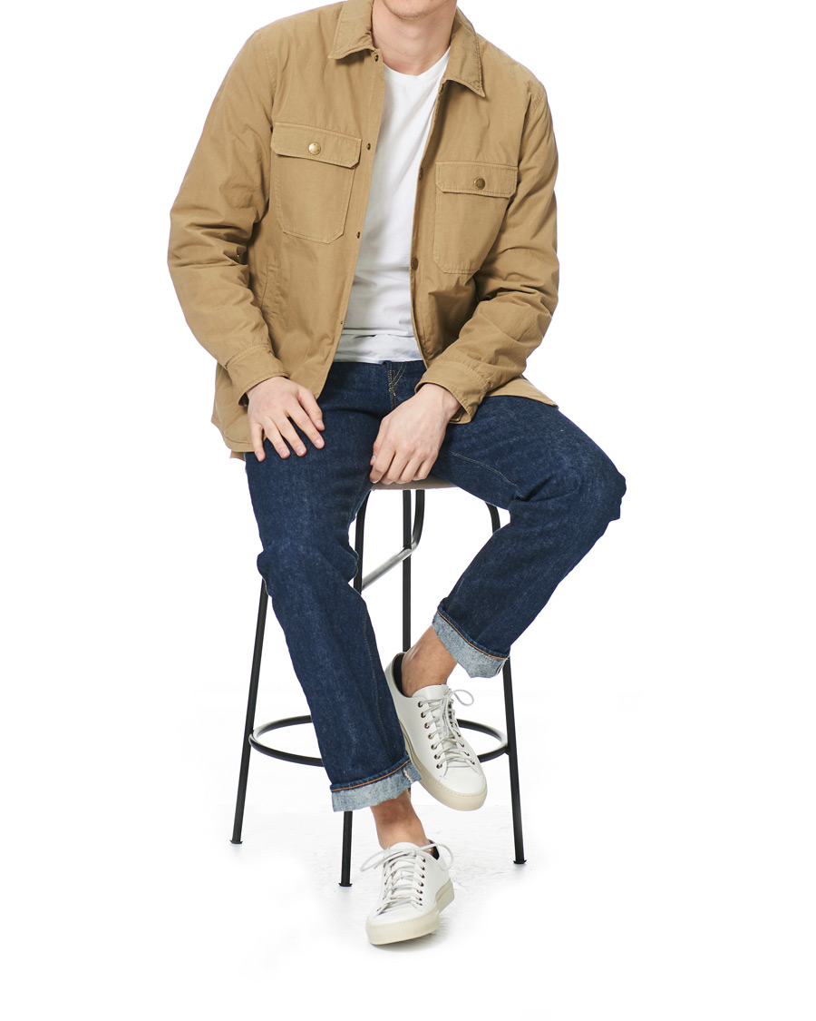 Herr | Jackor | A.P.C. | Alex Garment Dyed Overshirt Dark Beige