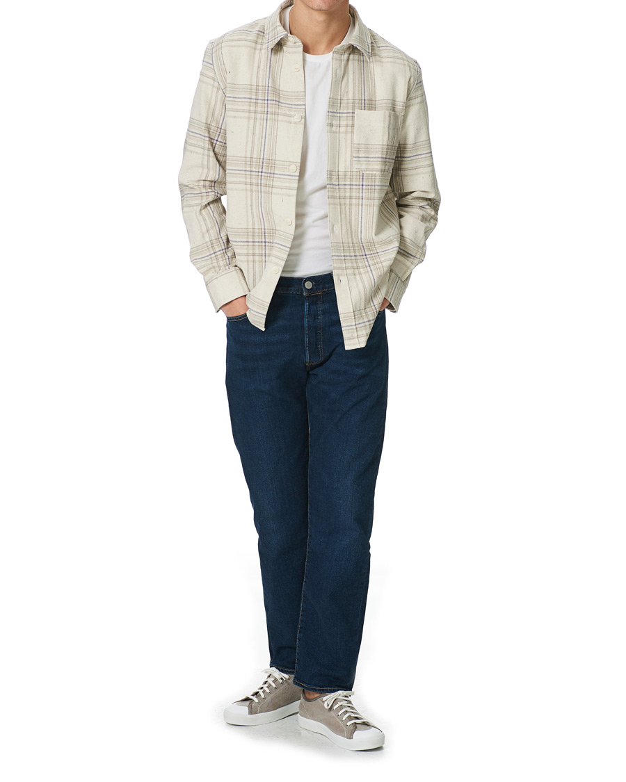Herr | Skjortor | A.P.C. | Trek Checked Overshirt Beige