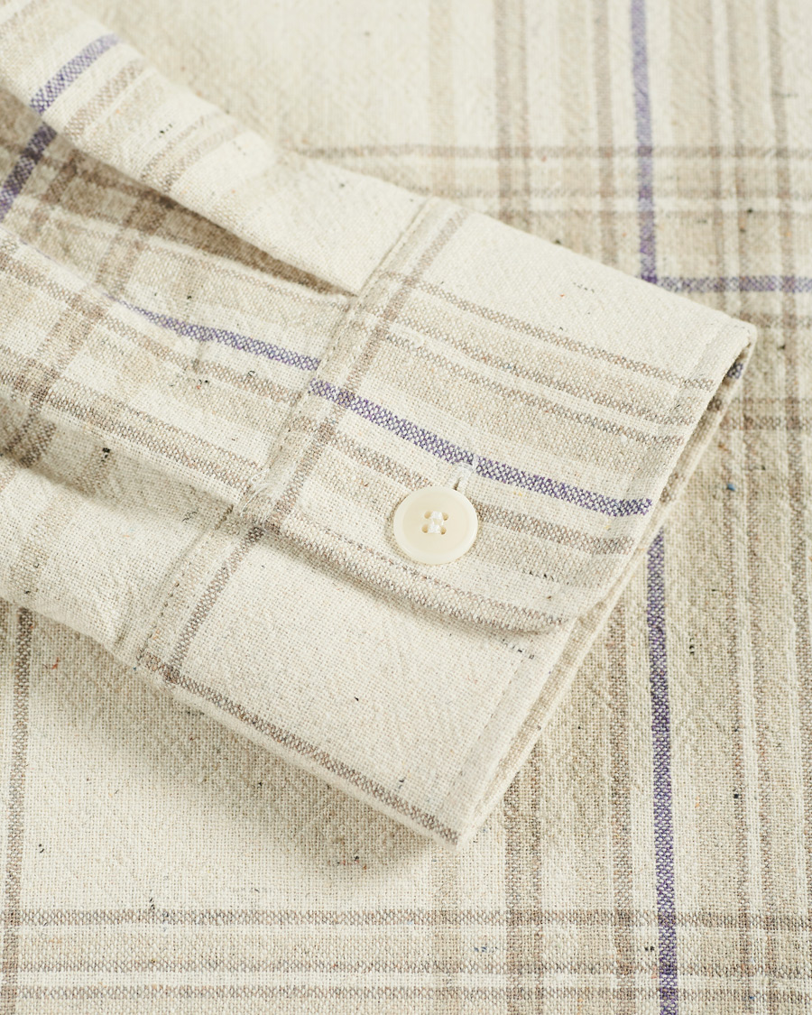 Herr | Skjortor | A.P.C. | Trek Checked Overshirt Beige