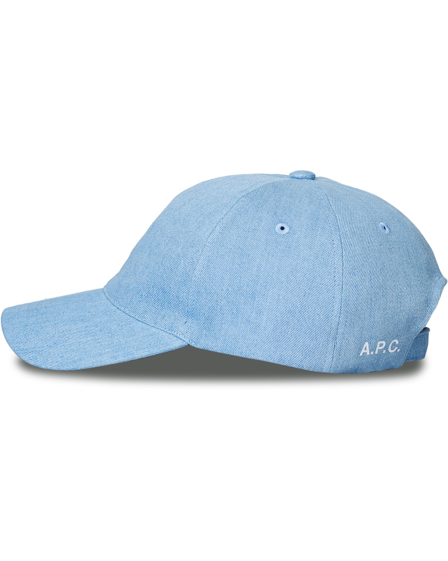 Herr | A.P.C. Charlie Baseball Cap Washed Indigo | A.P.C. | Charlie Baseball Cap Washed Indigo
