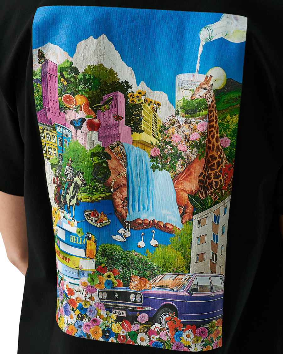 Herr | T-Shirts | Sunflower | Heavy Collage Tee Black