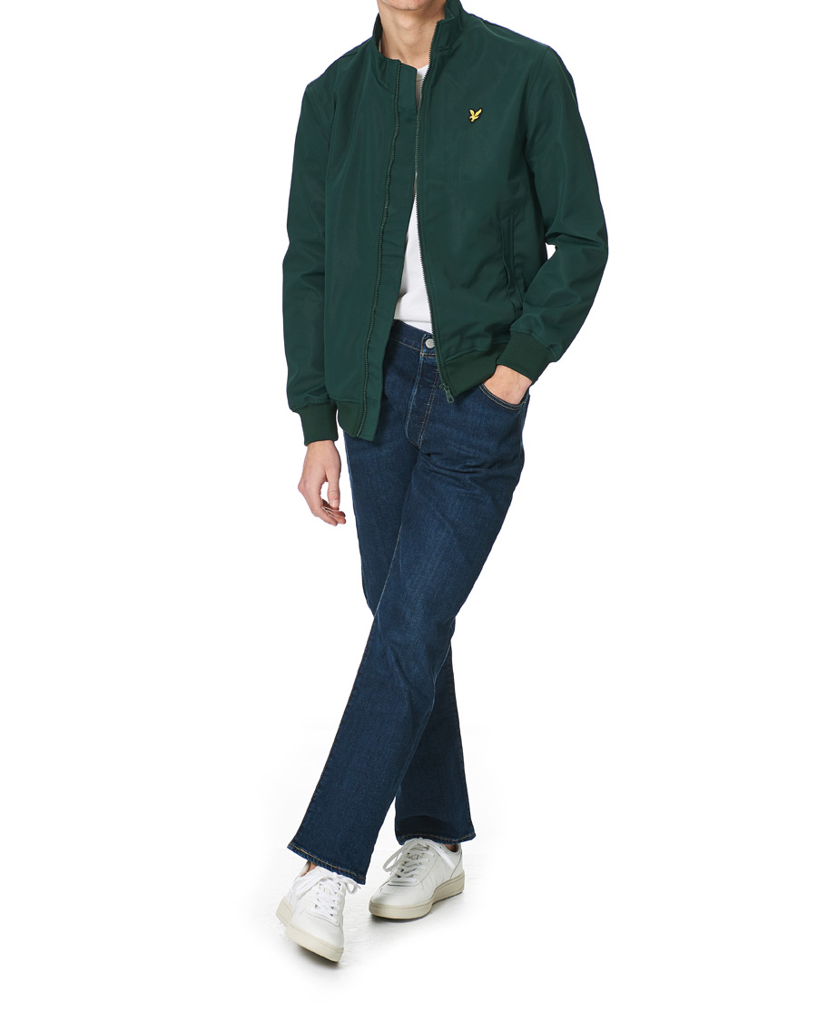 Herr | Jackor | Lyle & Scott | Mesh Backed Funnel Neck Jacket Dark Green