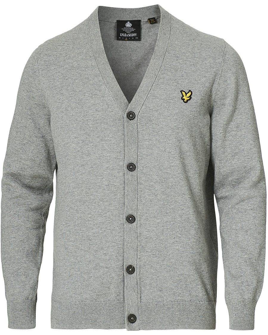 Herr | Tröjor | Lyle & Scott | Cotton Cardigan Grey