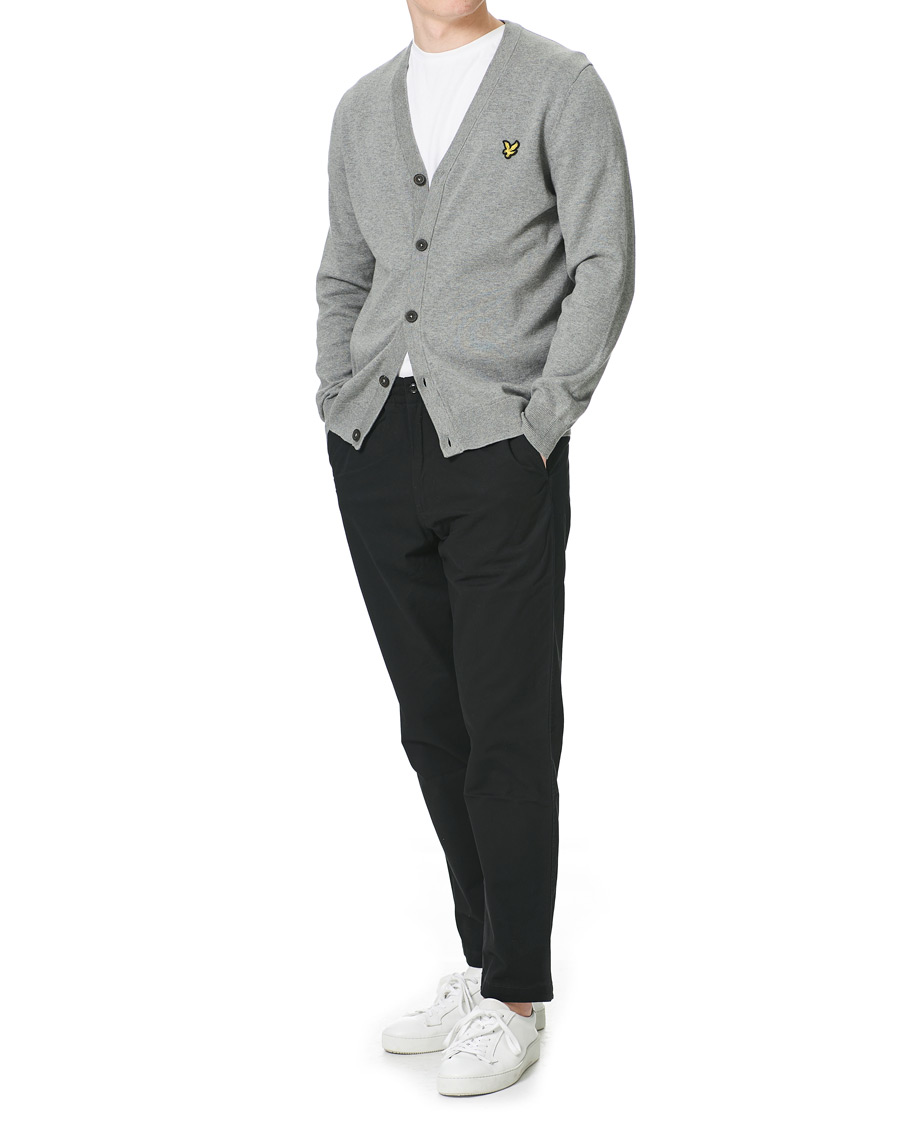Herr | Tröjor | Lyle & Scott | Cotton Cardigan Grey