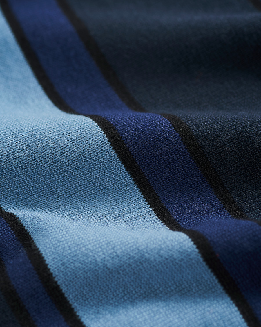 Herr | Tröjor | Lyle & Scott | Stripe Cardigan Slate Blue/Navy