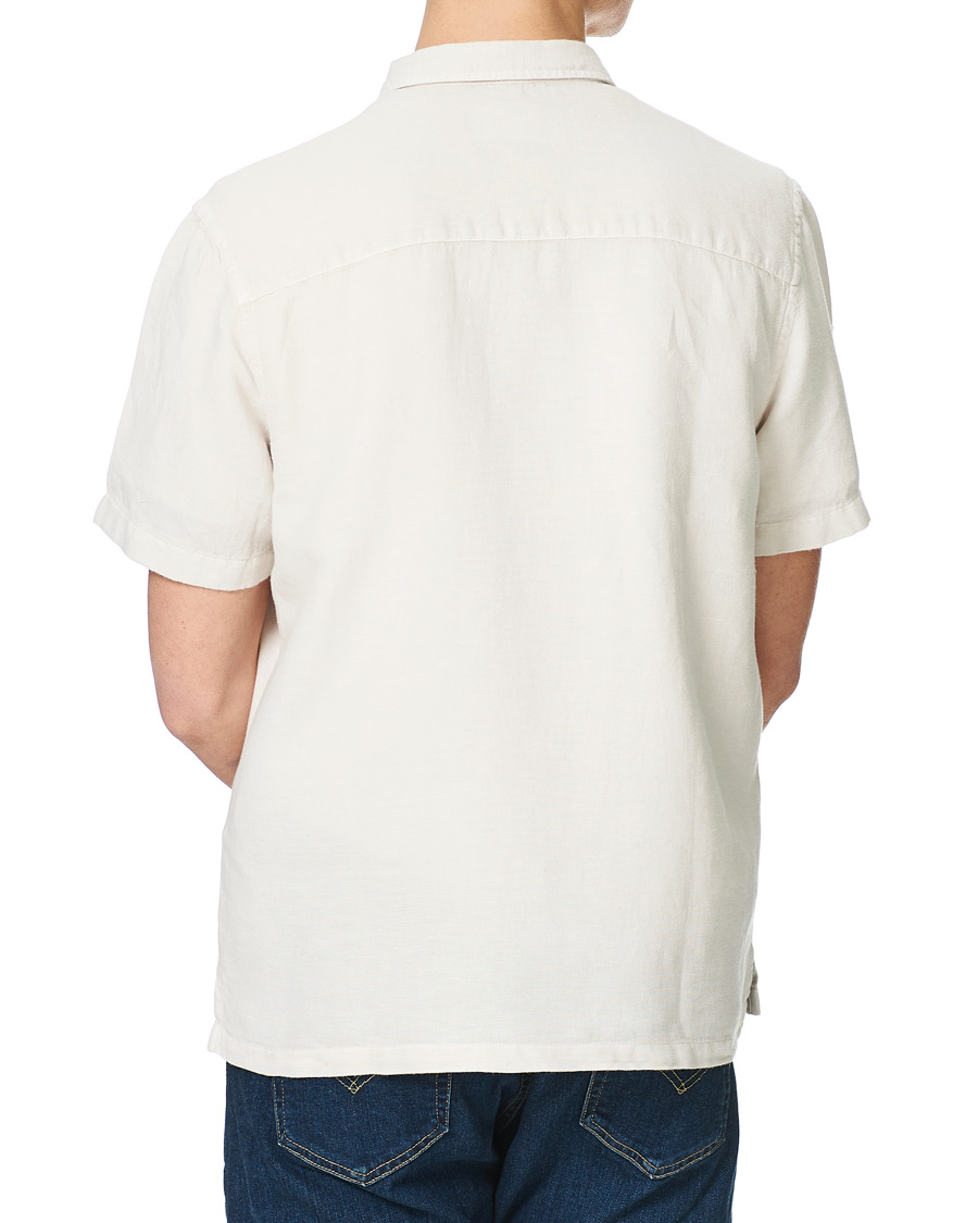 Herr | Skjortor | Lyle & Scott | Washed Cotton Linen Shirt Mist