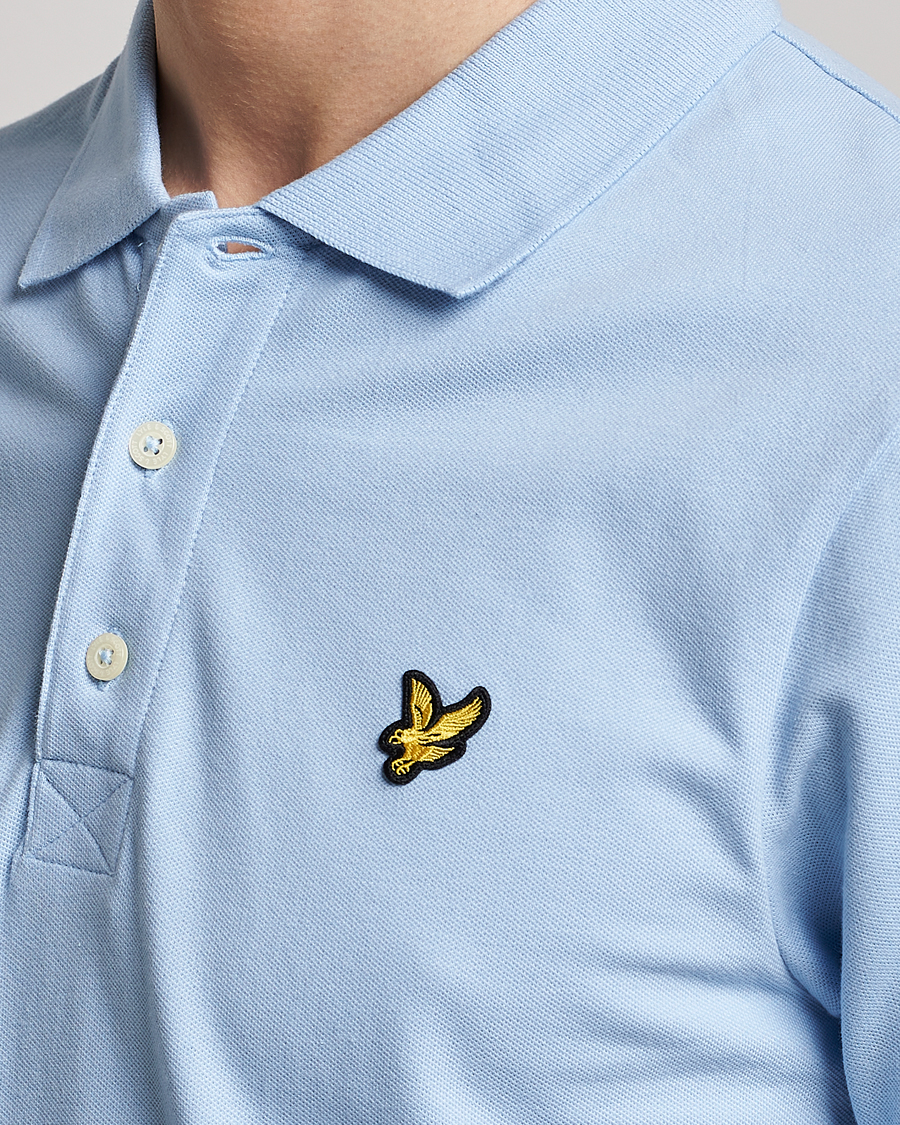 Herr | Pikéer | Lyle & Scott | Plain Pique Polo Light Blue
