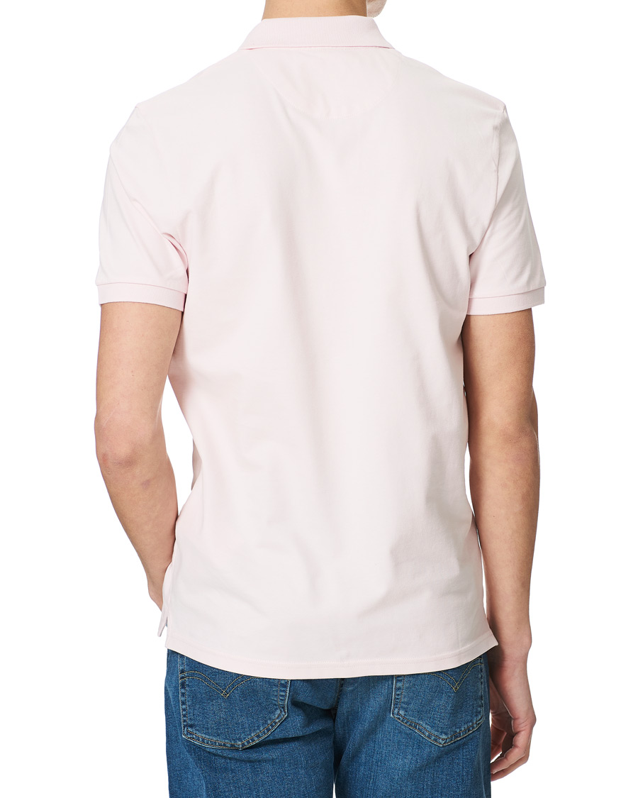 Herr | Pikéer | Lyle & Scott | Plain Organic Cotton Pique Polo Shirt Light Pink