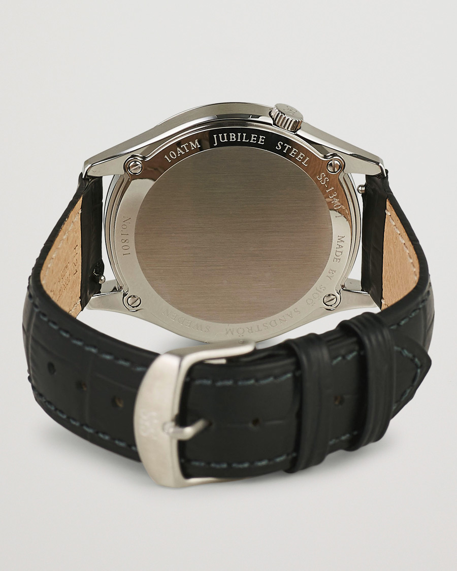Herr | Sjöö Sandström Jubilee Steel Quartz 40mm Black/Black Calf | Sjöö Sandström | Jubilee Steel Quartz 40mm Black/Black Calf