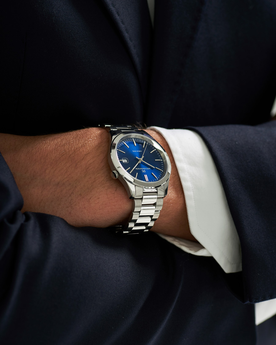 Herr | Sjöö Sandström Jubilee Steel Quartz 40mm Blue/Steel | Sjöö Sandström | Jubilee Steel Quartz 40mm Blue/Steel