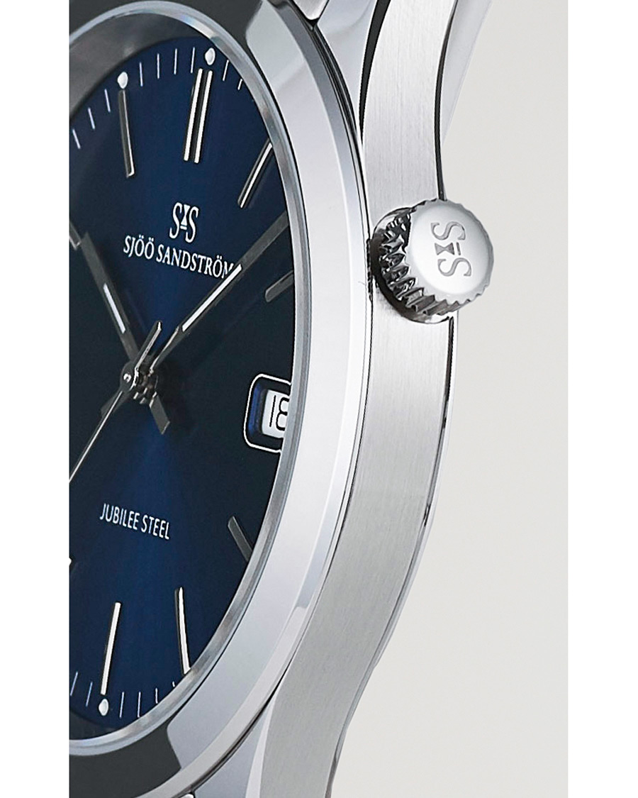Herr | Sjöö Sandström Jubilee Steel Quartz 40mm Blue/Steel | Sjöö Sandström | Jubilee Steel Quartz 40mm Blue/Steel