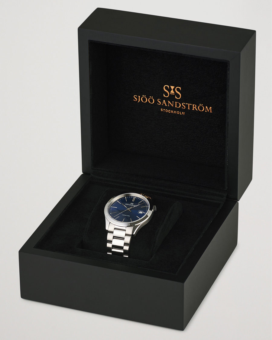 Herr | Sjöö Sandström Jubilee Steel Quartz 40mm Blue/Steel | Sjöö Sandström | Jubilee Steel Quartz 40mm Blue/Steel