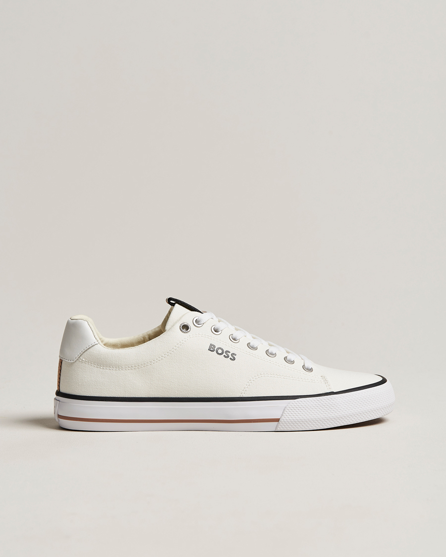 Herr | Aiden Canvas Sneaker White | BOSS BLACK | Aiden Canvas Sneaker White