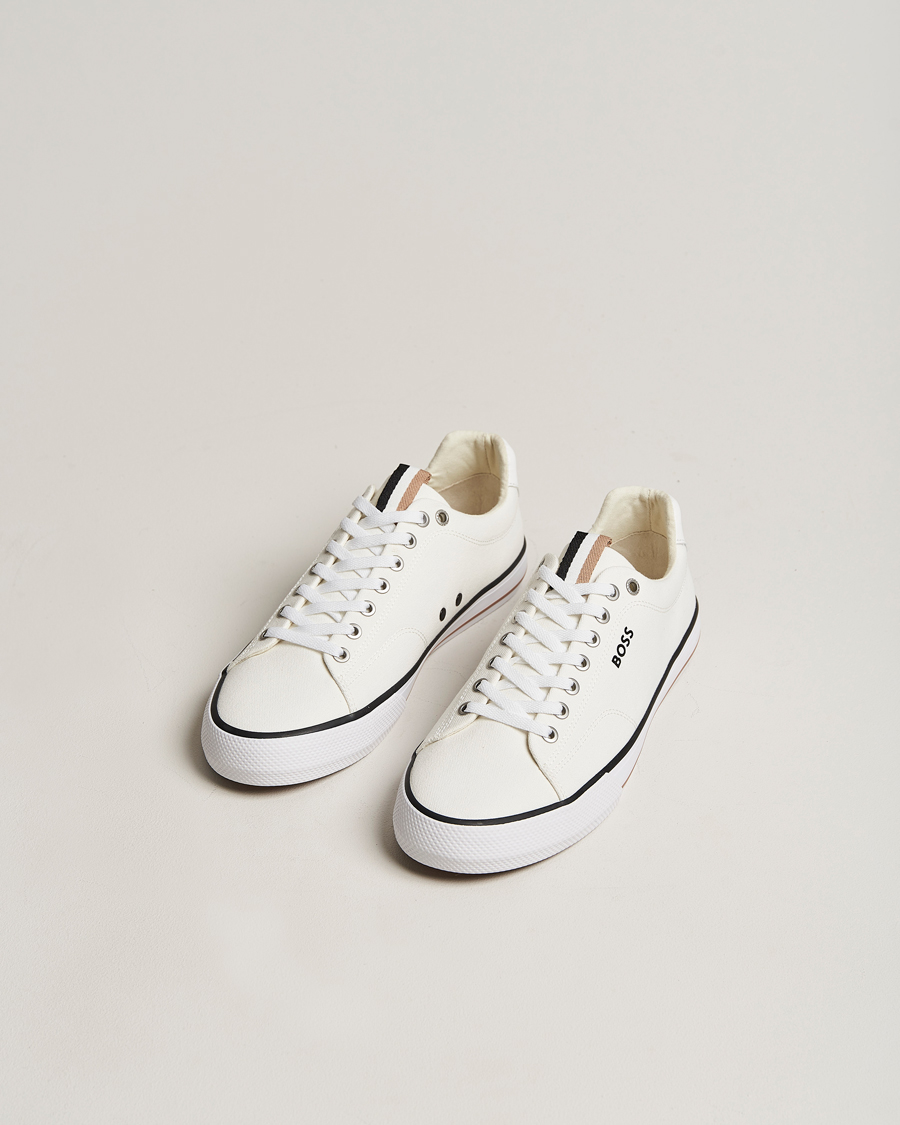 Herr | Aiden Canvas Sneaker White | BOSS BLACK | Aiden Canvas Sneaker White
