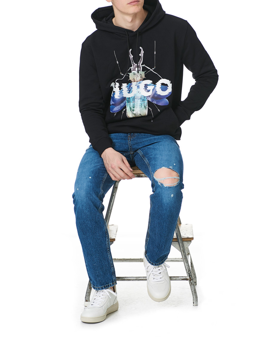Herr | Jeans | HUGO | 677 Regular Fit Distressed Jeans Medium Blue
