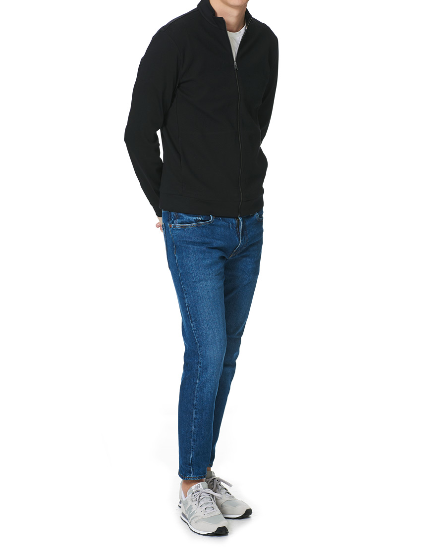 Herr | Tröjor | BOSS BLACK | BOSS Skiles Knitted Full-Zip Sweater Black
