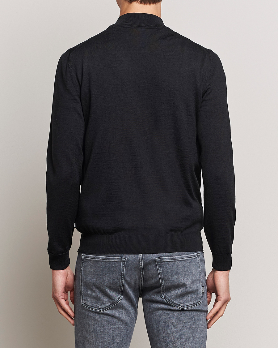 Herr | Tröjor | BOSS BLACK | Balonso Full-Zip Sweater Black