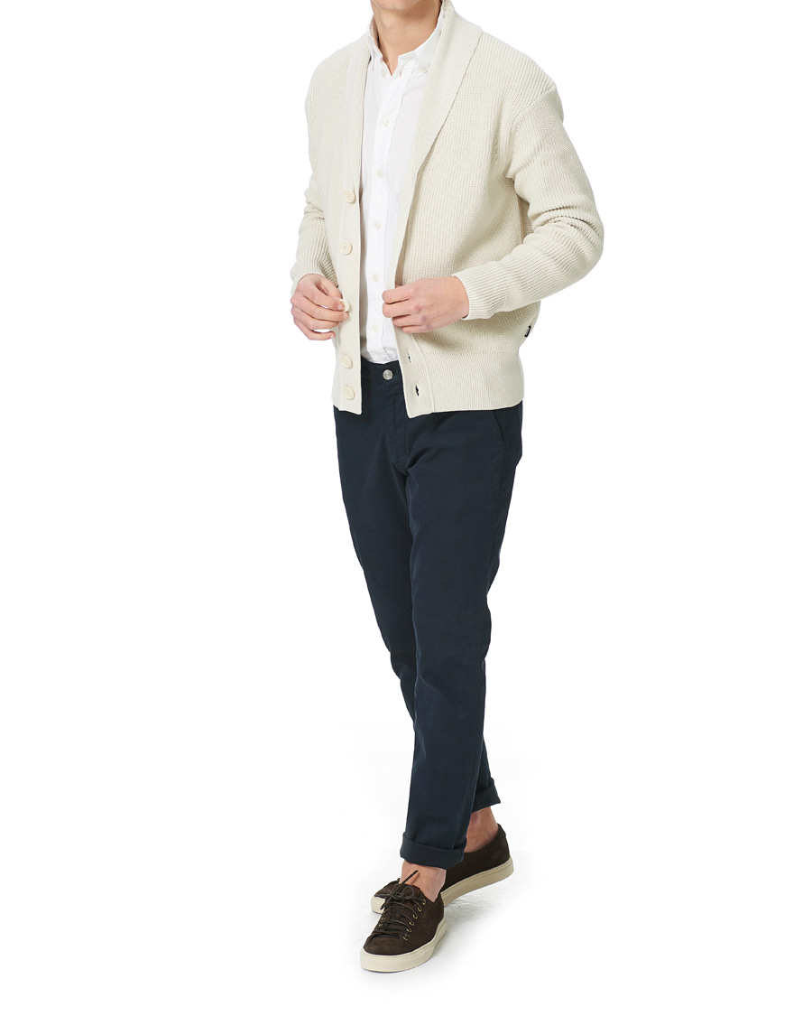 Herr | Tröjor | BOSS BLACK | BOSS Etion Shawl Collar Cardigan Open White