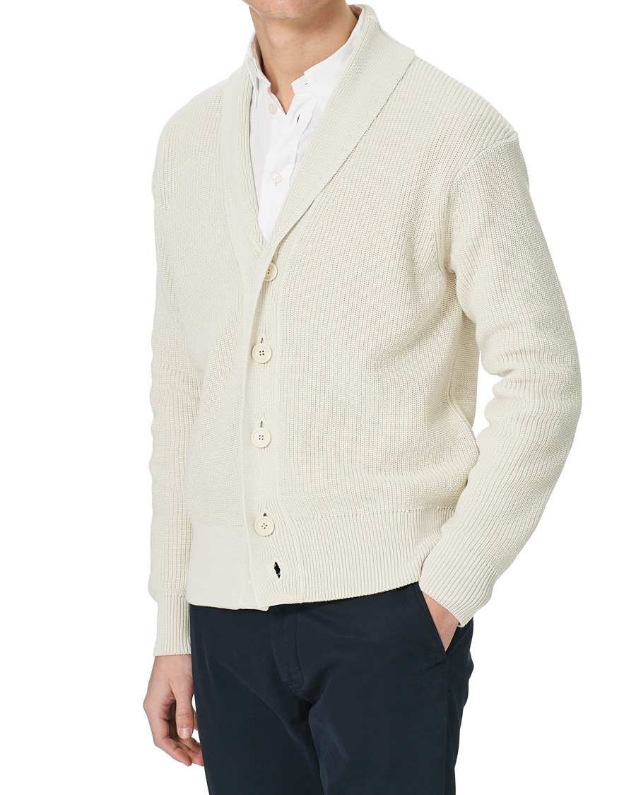 Herr | Tröjor | BOSS BLACK | BOSS Etion Shawl Collar Cardigan Open White