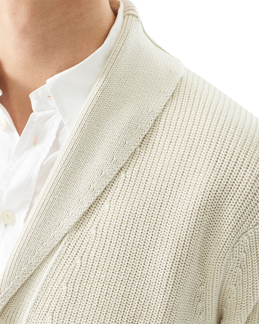 Herr | Tröjor | BOSS BLACK | BOSS Etion Shawl Collar Cardigan Open White