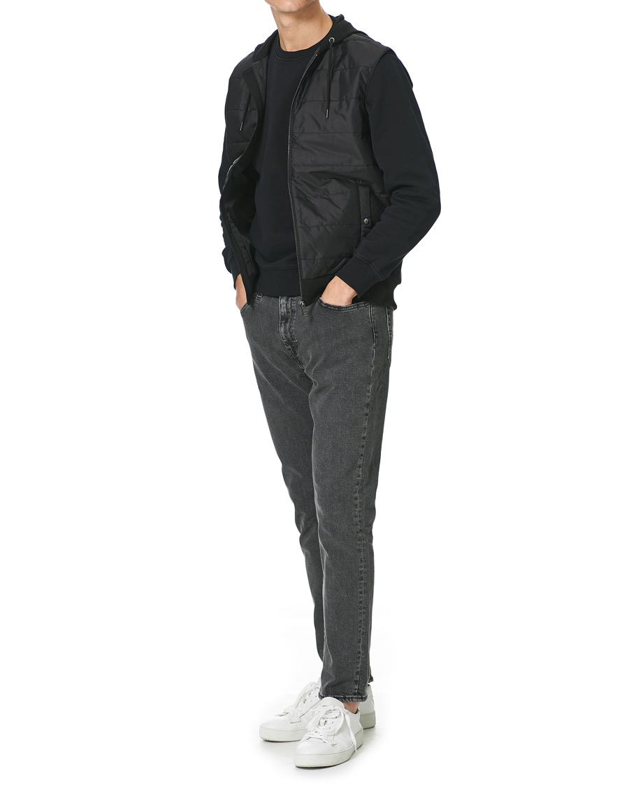 Herr | Jackor | BOSS BLACK | BOSS Landino Hybrid Hooded Vest Black