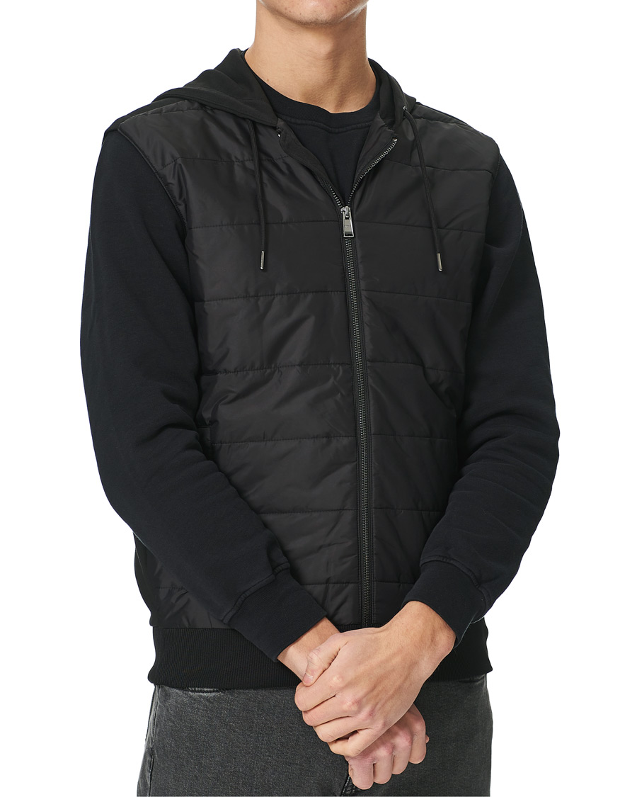 Herr | Jackor | BOSS BLACK | BOSS Landino Hybrid Hooded Vest Black