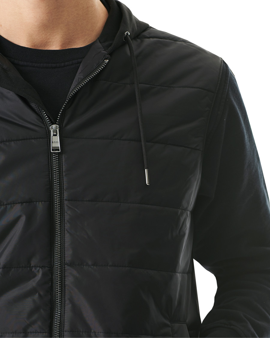 Herr | Jackor | BOSS BLACK | BOSS Landino Hybrid Hooded Vest Black