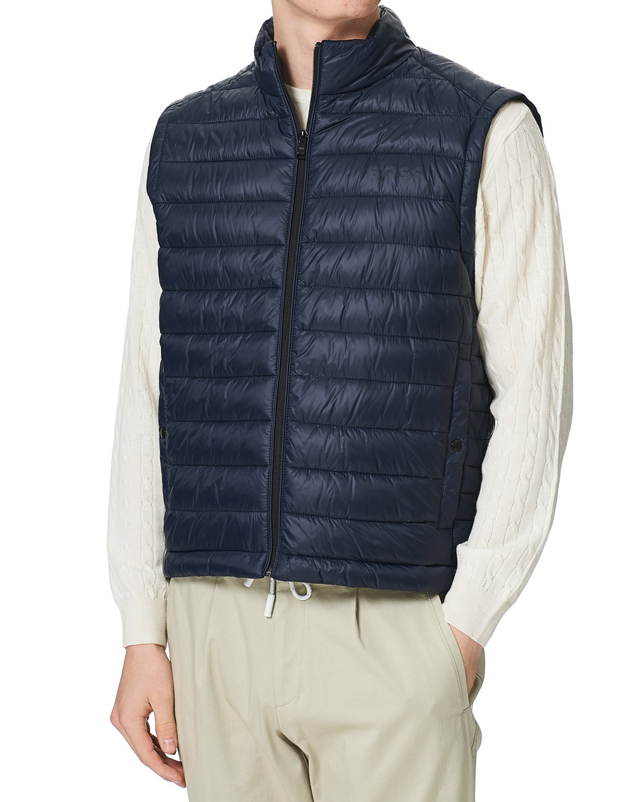Herr | Västar | BOSS BLACK | Calano Down Vest Dark Blue