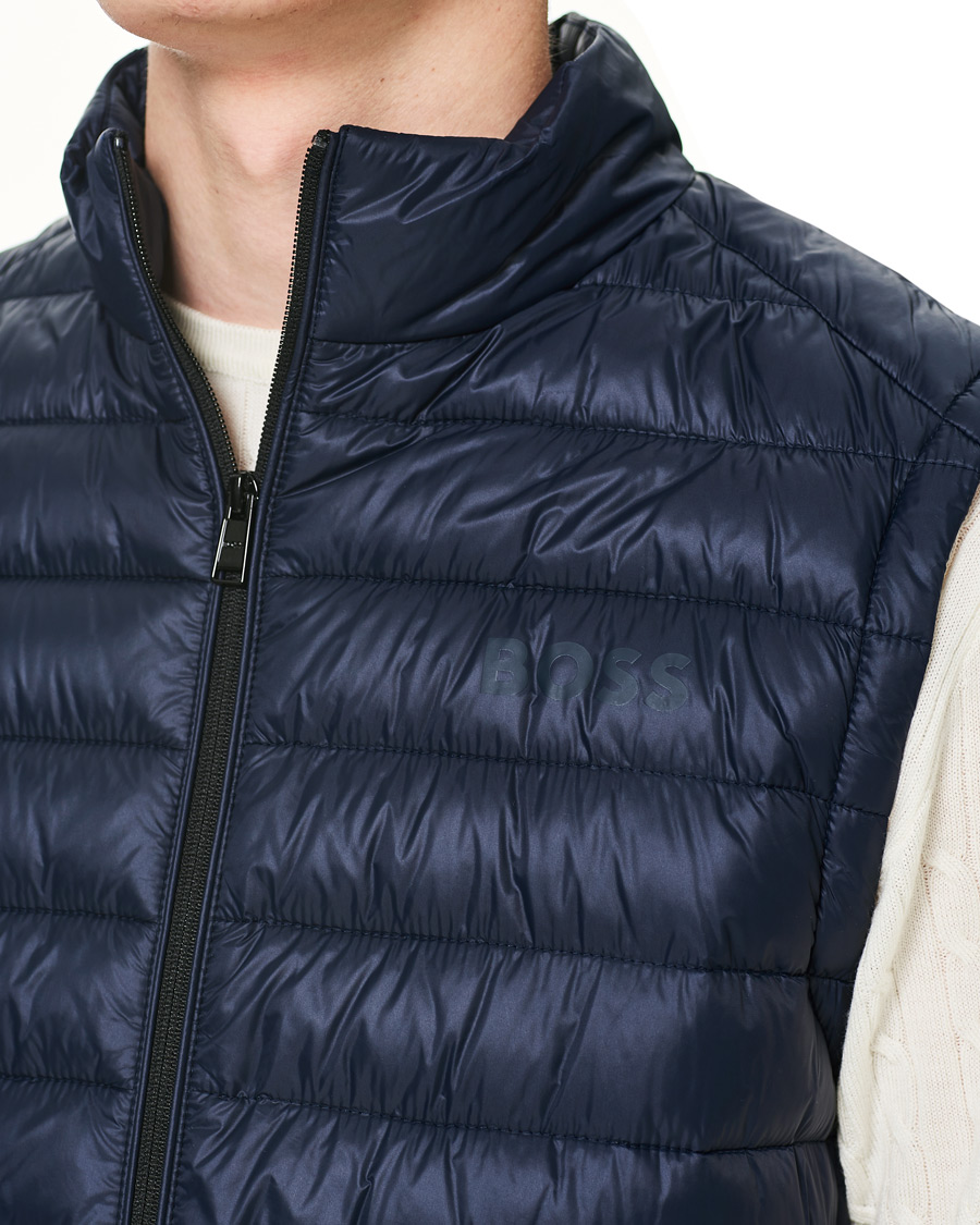 Herr | Västar | BOSS BLACK | Calano Down Vest Dark Blue