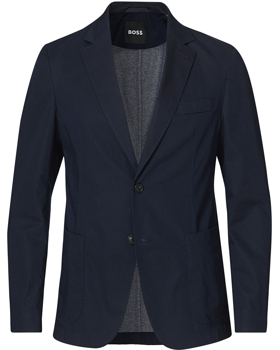 Herr | Kavajer | BOSS BLACK | BOSS Hanry Cotton Blazer Dark Blue