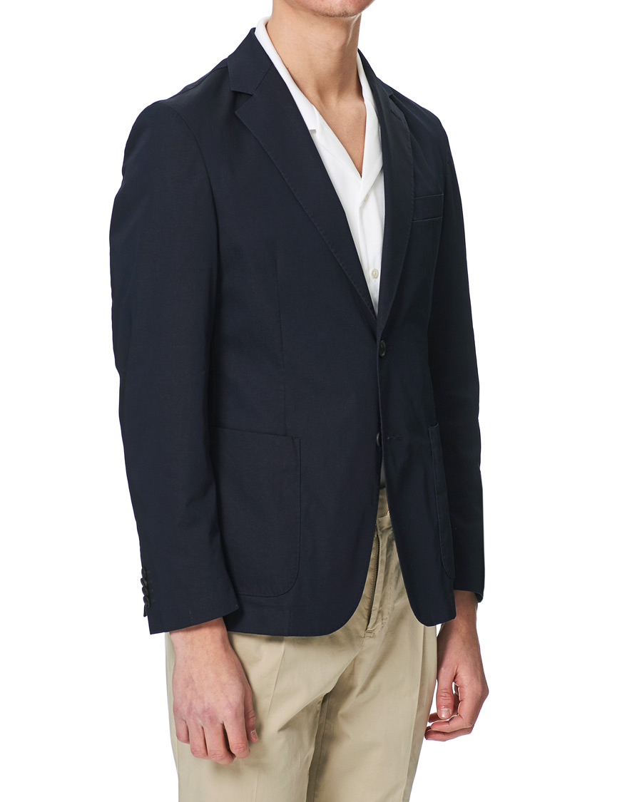 Herr | Kavajer | BOSS BLACK | BOSS Hanry Cotton Blazer Dark Blue