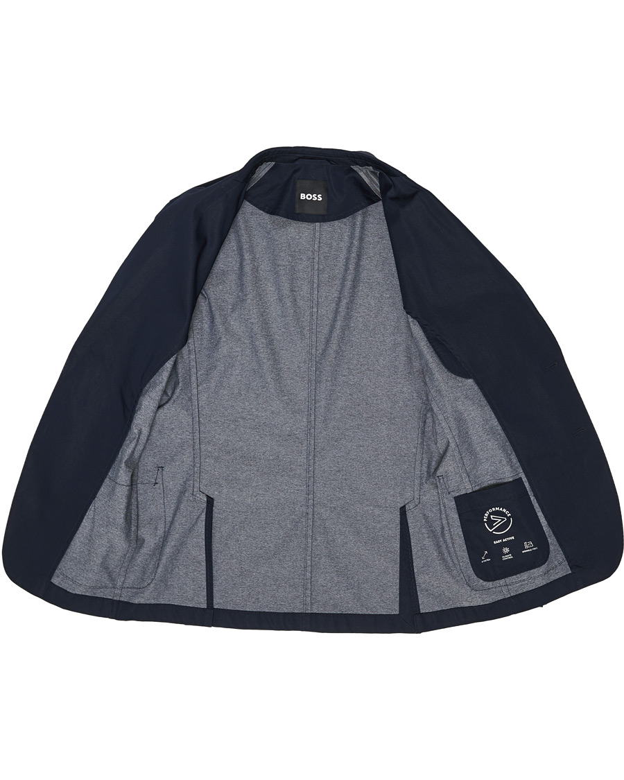 Herr | Kavajer | BOSS BLACK | BOSS Hanry Cotton Blazer Dark Blue