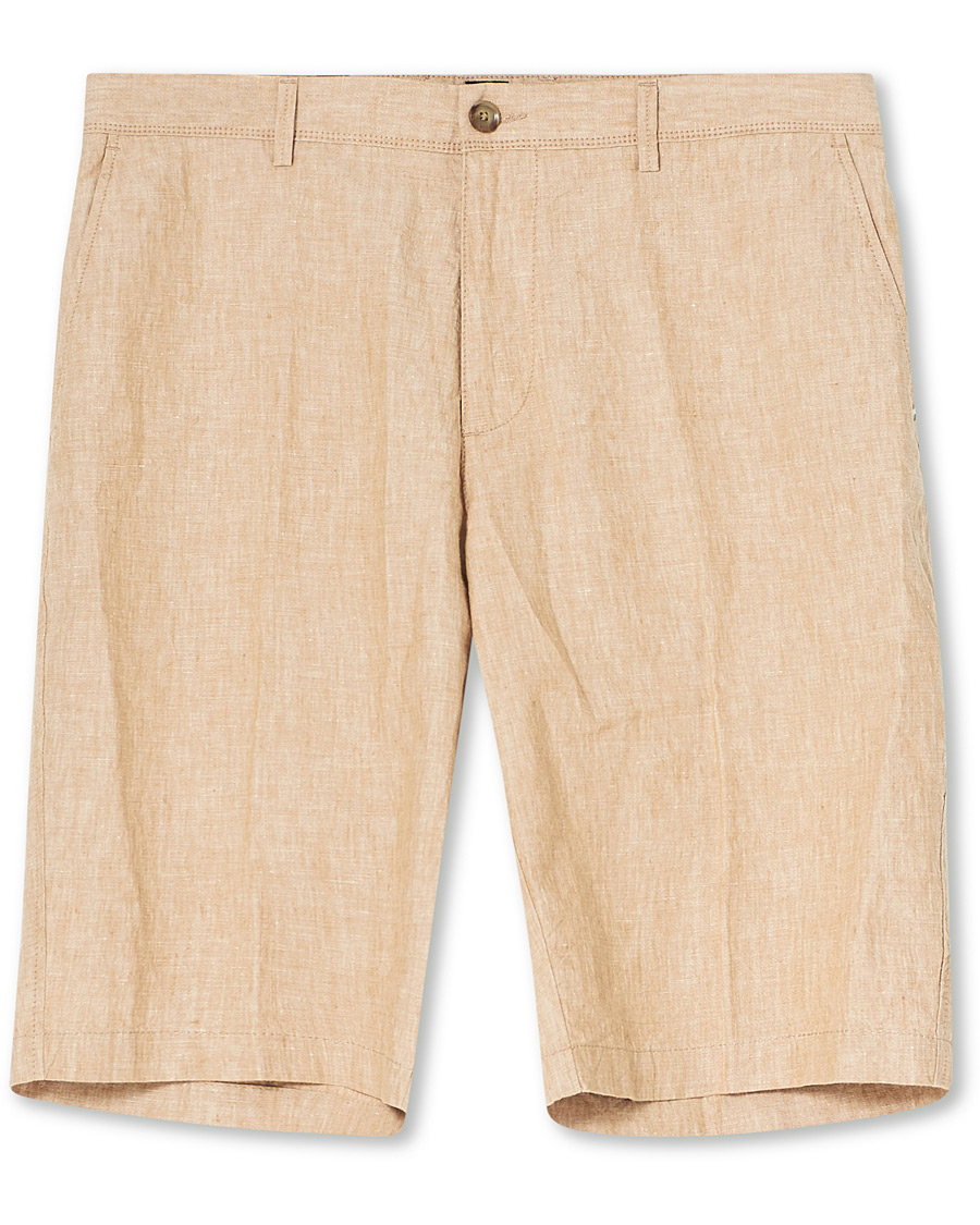 Herr | Shorts | BOSS BLACK | BOSS Rigan Linen Shorts Medium Beige