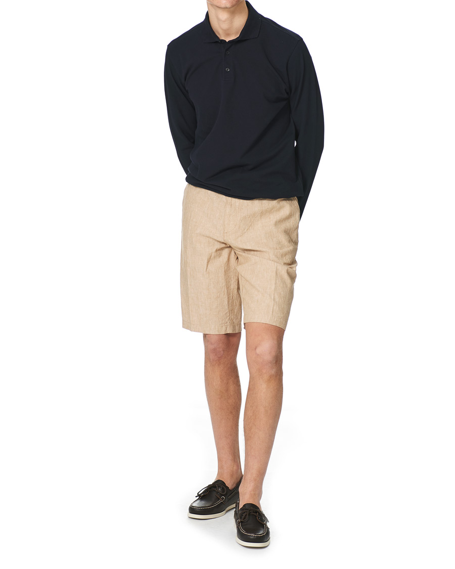 Herr | Shorts | BOSS BLACK | BOSS Rigan Linen Shorts Medium Beige