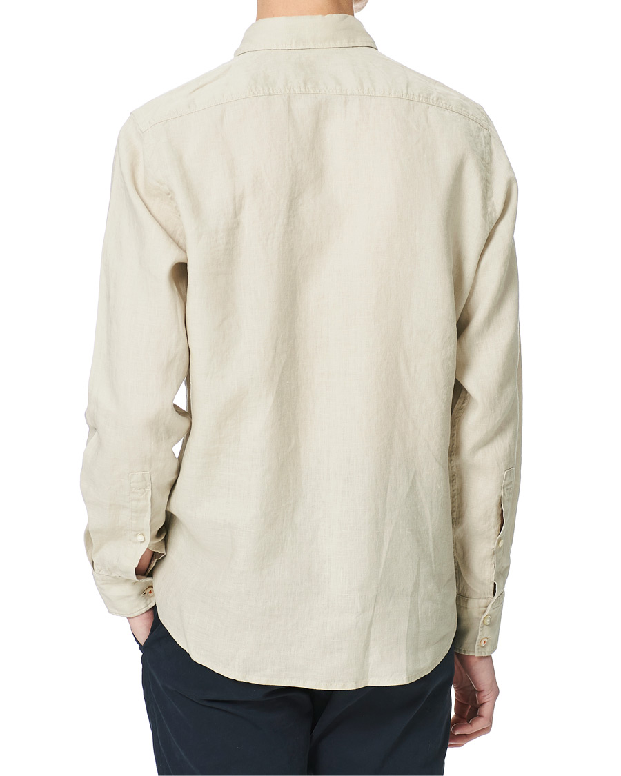 Herr | Skjortor | BOSS ORANGE | BOSS Casual Relegent Linen Shirt Light Beige