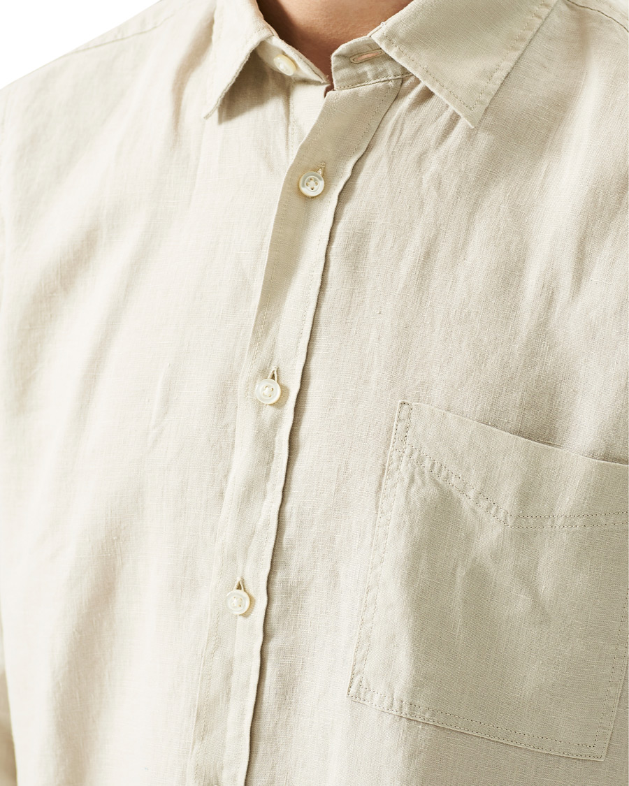 Herr | Skjortor | BOSS ORANGE | BOSS Casual Relegent Linen Shirt Light Beige