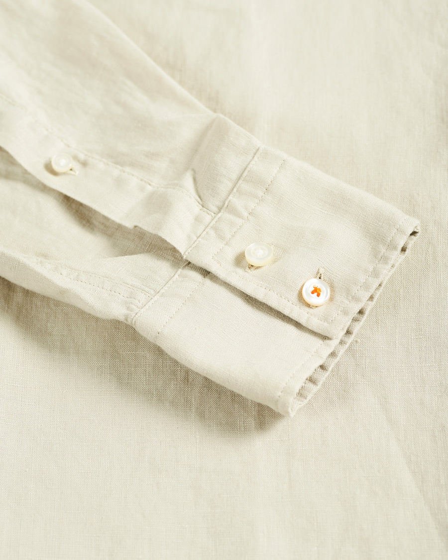 Herr | Skjortor | BOSS ORANGE | BOSS Casual Relegent Linen Shirt Light Beige