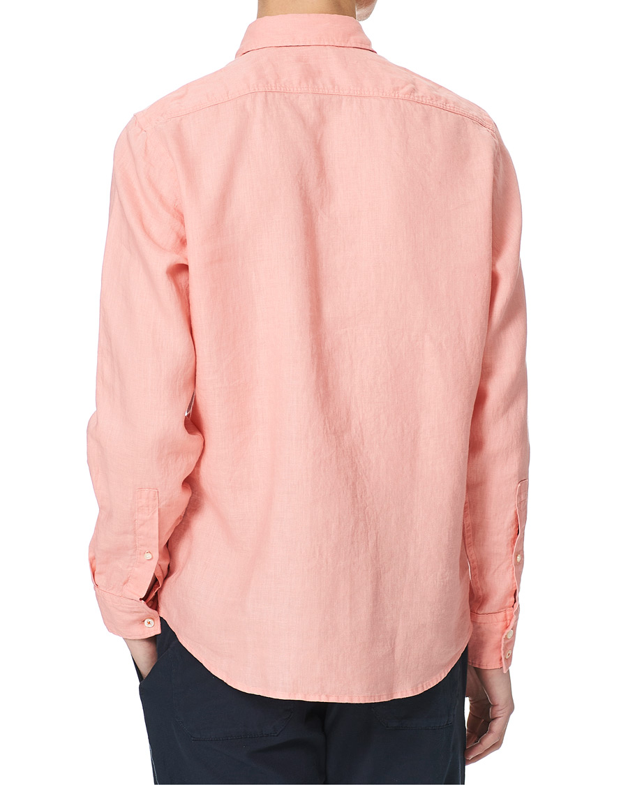 Herr | Skjortor | BOSS ORANGE | BOSS Casual Relegent Linen Shirt Pastel Red