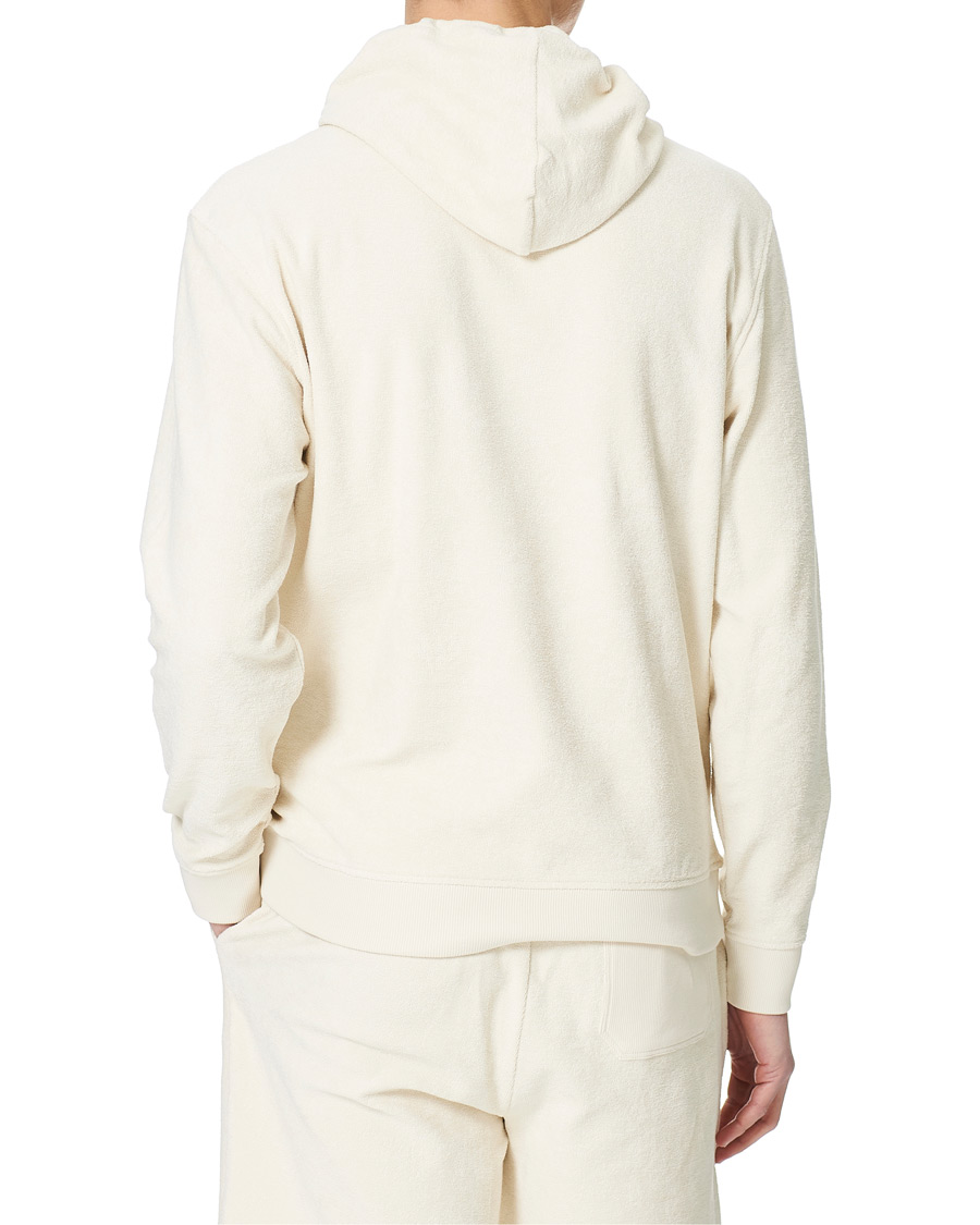 Herr | Tröjor | BOSS ORANGE | BOSS Casual Wetowel Terry Hoodie Open White