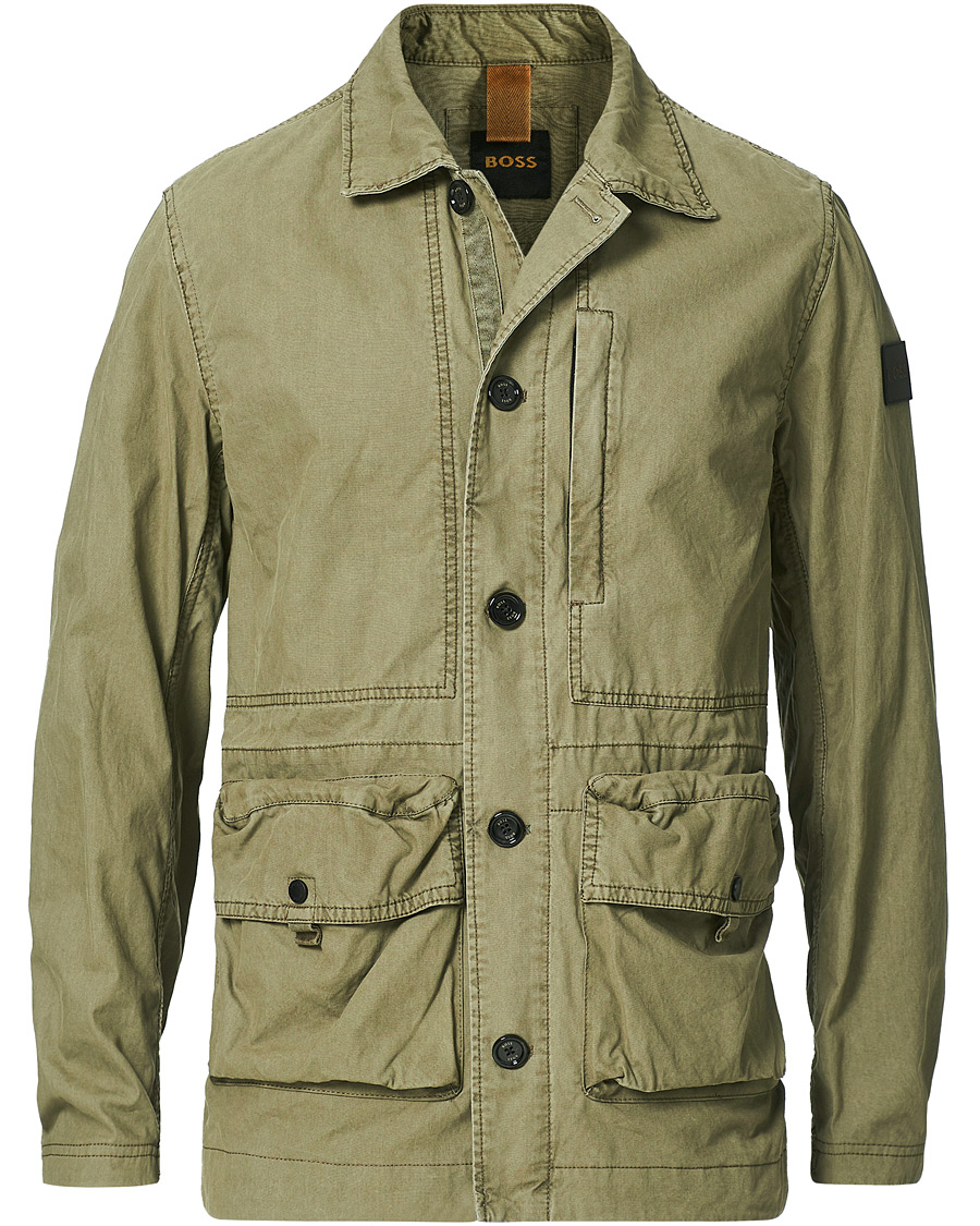 Herr | Jackor | BOSS ORANGE | BOSS Casual Osmar Field Jacket Open Green