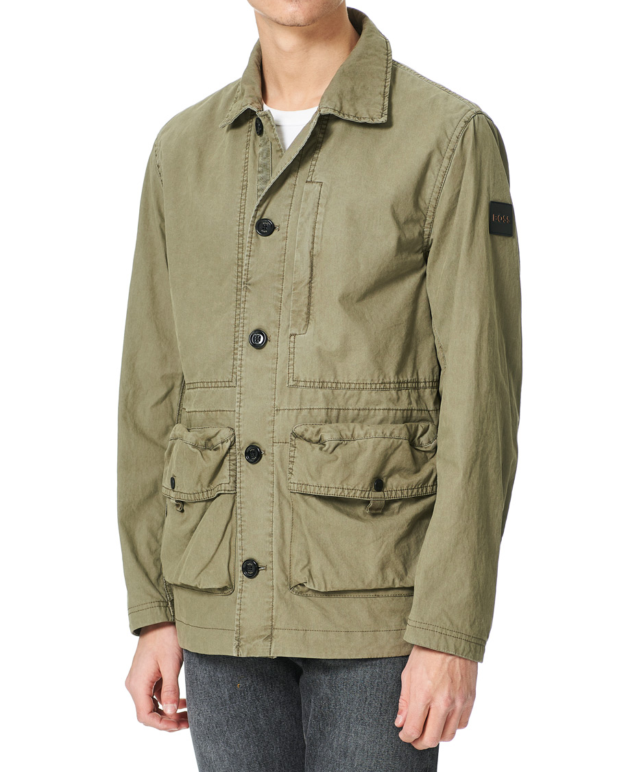 Herr | Jackor | BOSS ORANGE | BOSS Casual Osmar Field Jacket Open Green