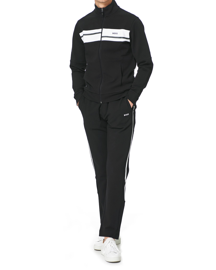 Herr | Tröjor | BOSS GREEN | BOSS Athleisure Skaz Full Zip Black