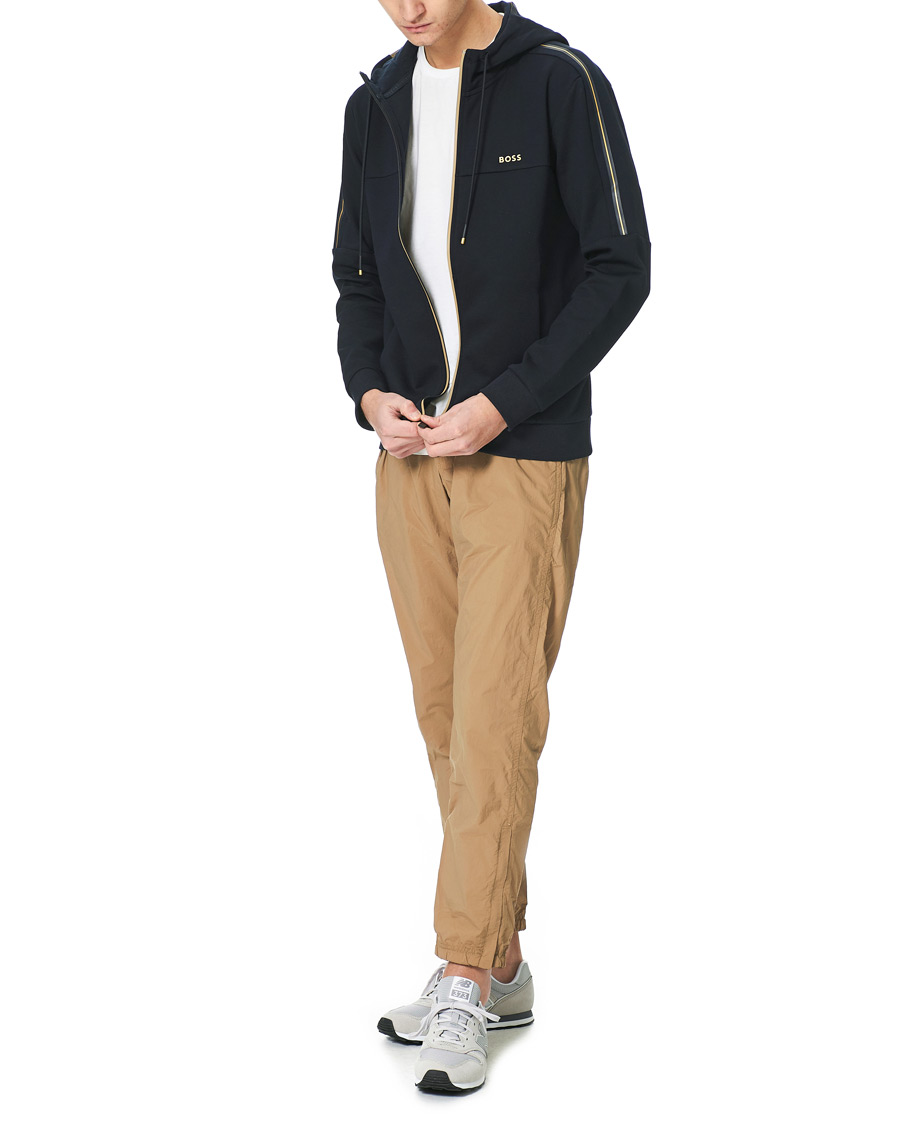 Herr | Tröjor | BOSS GREEN | BOSS Athleisure Saggy Full Zip Hoodie Dark Blue