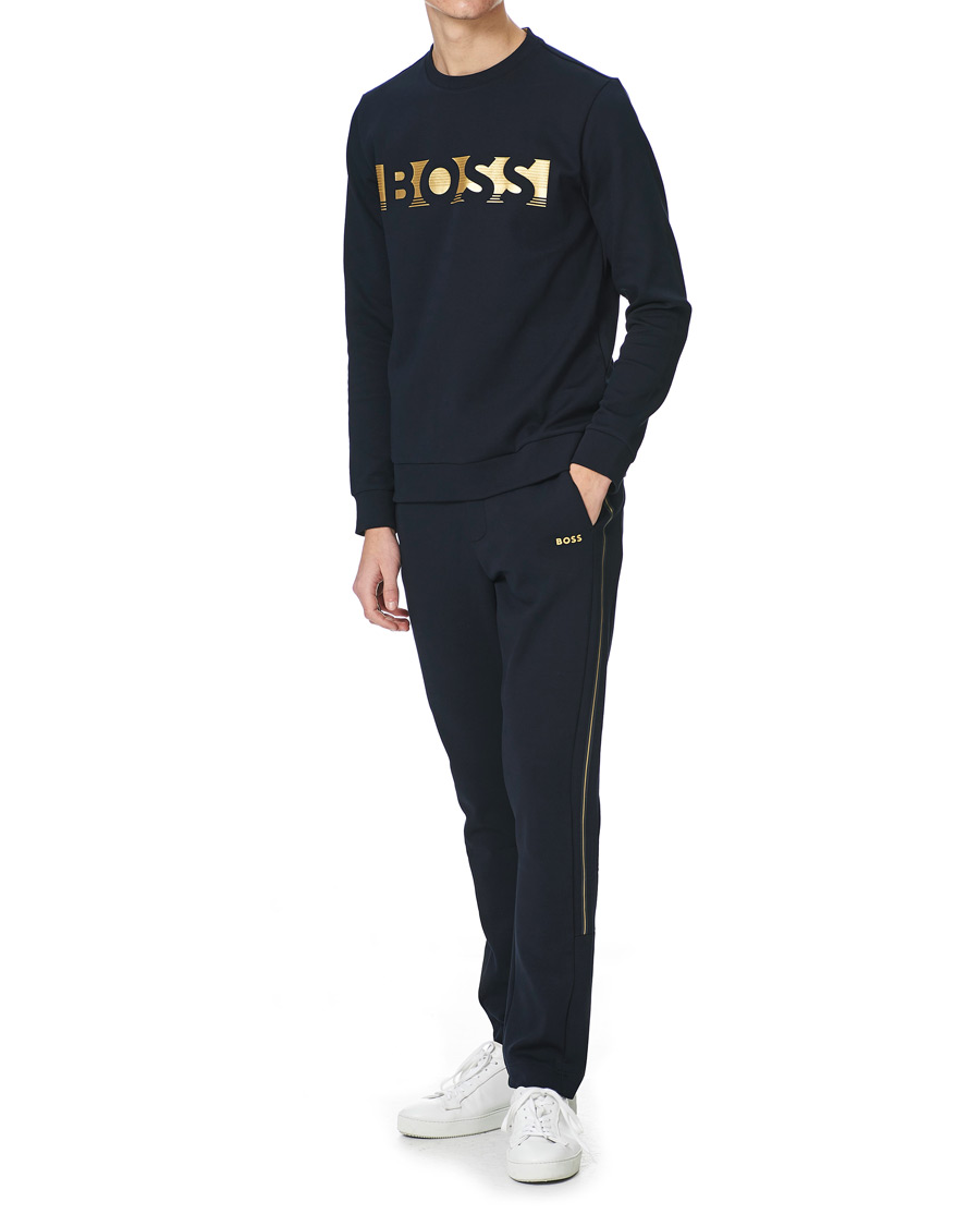 Herr | Tröjor | BOSS GREEN | BOSS Athleisure Salbo Sweatshirt Dark Blue