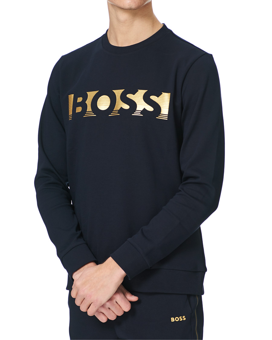 Herr | Tröjor | BOSS GREEN | BOSS Athleisure Salbo Sweatshirt Dark Blue