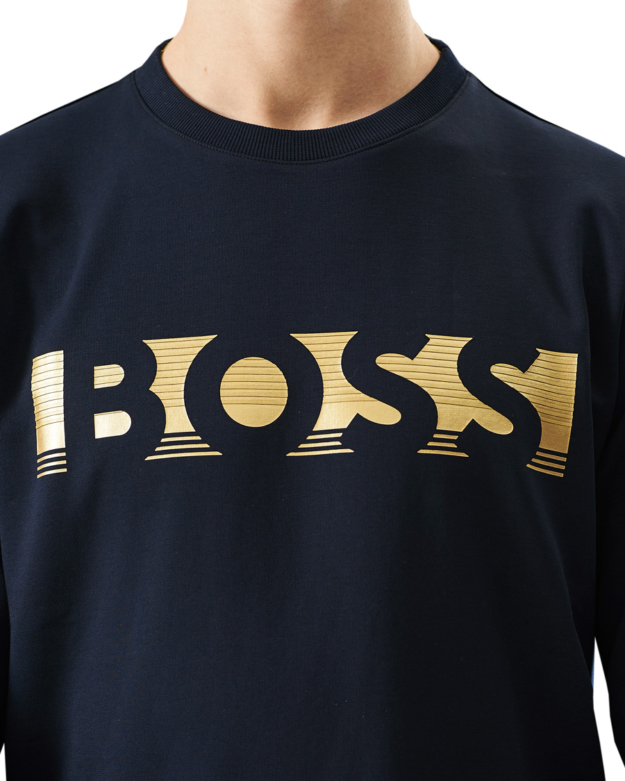 Herr | Tröjor | BOSS GREEN | BOSS Athleisure Salbo Sweatshirt Dark Blue