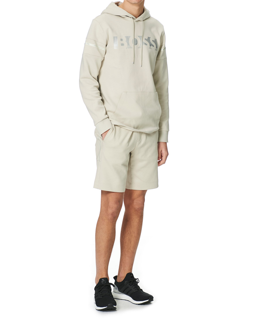 Herr | Tröjor | BOSS GREEN | BOSS Athleisure Soody Hoodie Light Beige