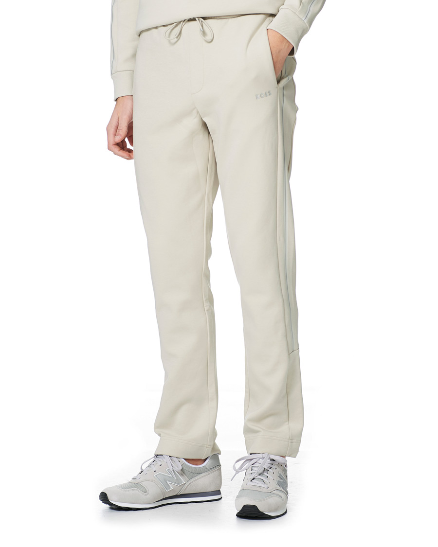 Herr | Byxor | BOSS GREEN | BOSS Athleisure Hadim Sweatpants Light Beige