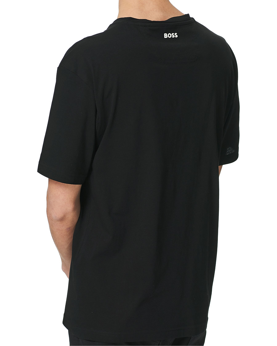 Herr | T-Shirts | BOSS GREEN | BOSS Athleisure Logo Crew Neck Tee Black