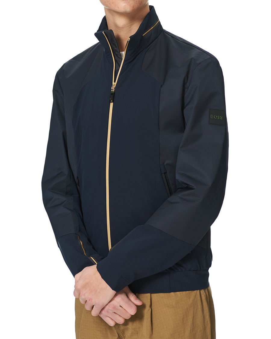 Herr | Jackor | BOSS GREEN | BOSS Athleisure Furio Taped Logo Jacket Dark Blue